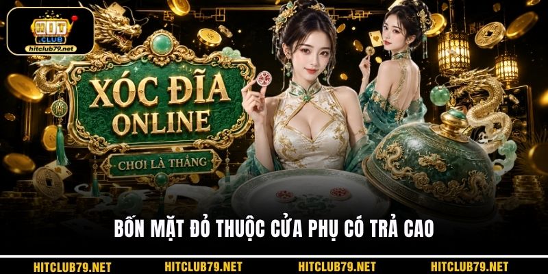 Bốn mặt đỏ thuộc cửa phụ có trả cao