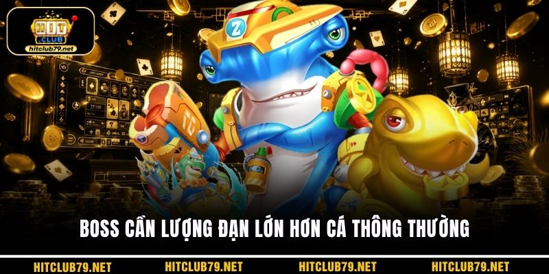 Boss cần lượng đạn lớn hơn cá thông thường