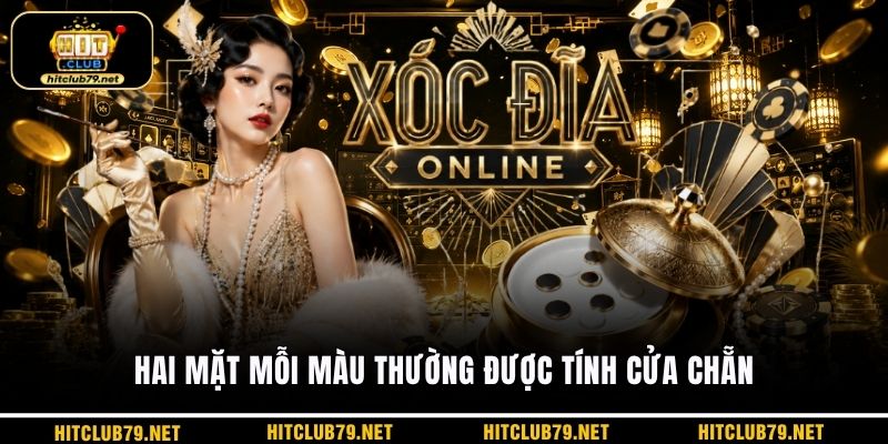 Hai mặt mỗi màu thường được tính cửa chẵn
