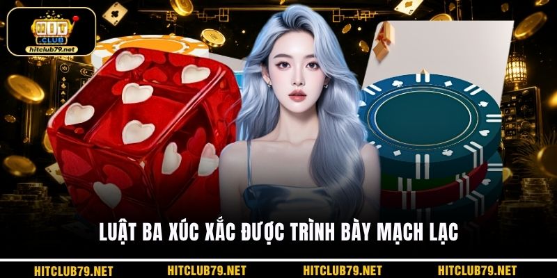 Luật ba xúc xắc được trình bày mạch lạc